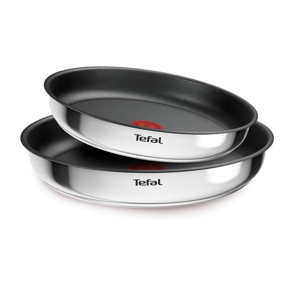 Patelnie zestaw 2 szt. z powłoką nieprzywierającą/z odpinaną rączką ze stali nierdzewnej ø 26 cm INGENIO Cook Eat L8813S75 – Tefal-image-3