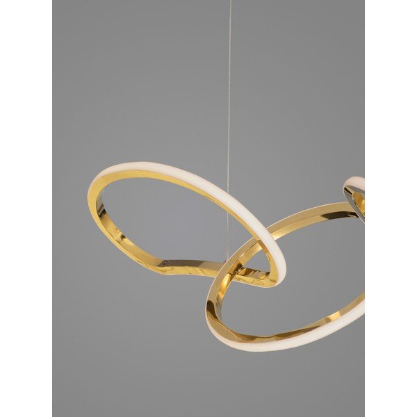 Aluminiowa lampa wisząca LED ze ściemniaczem w kolorze złota Girish – Nova Luce-image-2