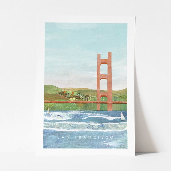 Plakat Travelposter San Francisco II, 50 x 70 cm