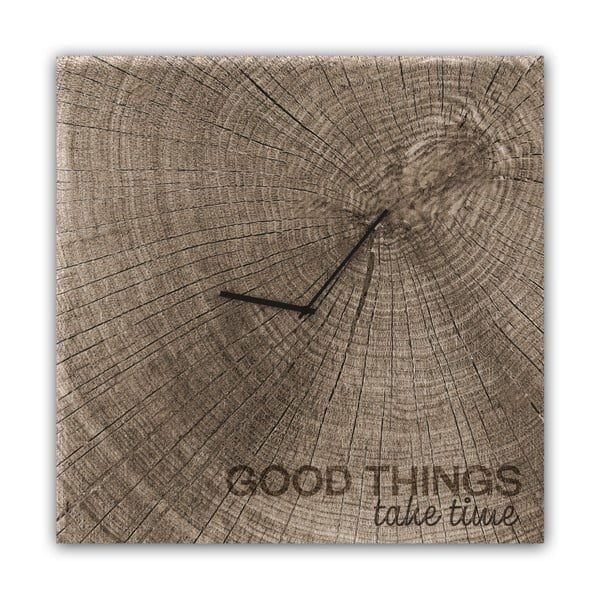 Zegar ścienny Styler Glassclock Good Times, 30x30 cm