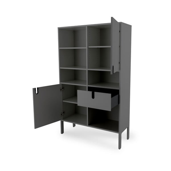 Szary regał Tenzo Uno, wys. 176 cm-image-4