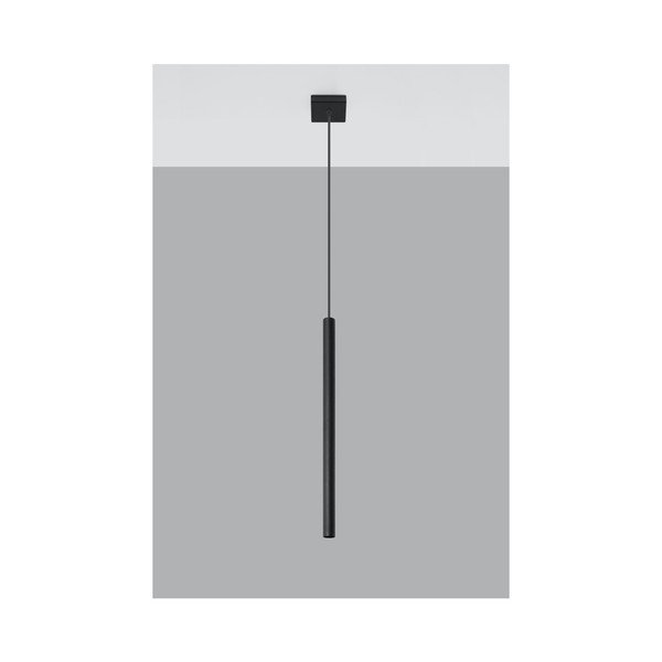 Czarna lampa wisząca Sollux Fideus Uno-image-2