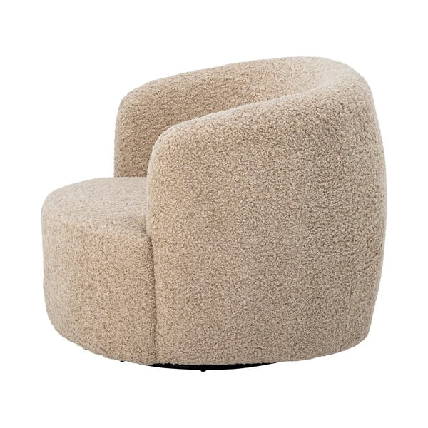 Beżowy fotel z materiału bouclé Bocca – Bloomingville-image-4