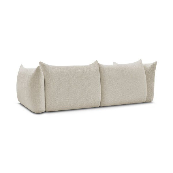 Beżowa sofa z materiału bouclé 286 cm Azra – Bobochic Paris-image-4