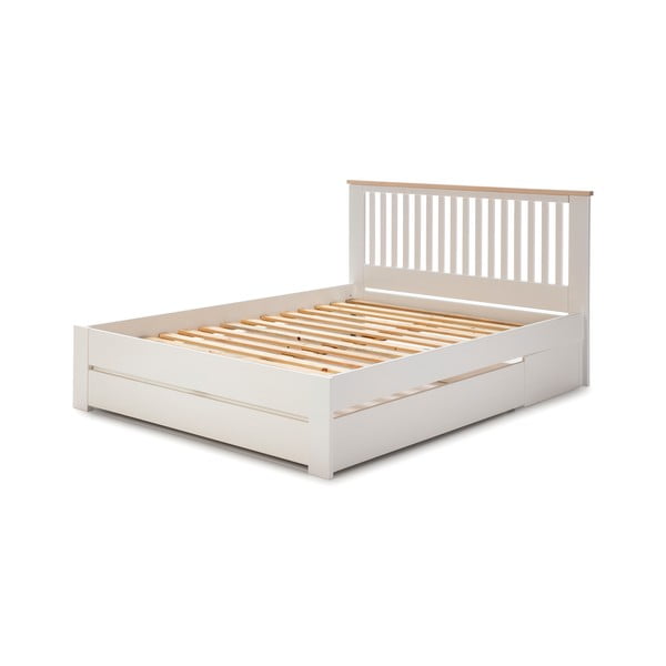 Biała szuflada pod łózko Marckeric Enara, 137x147 cm-image-3