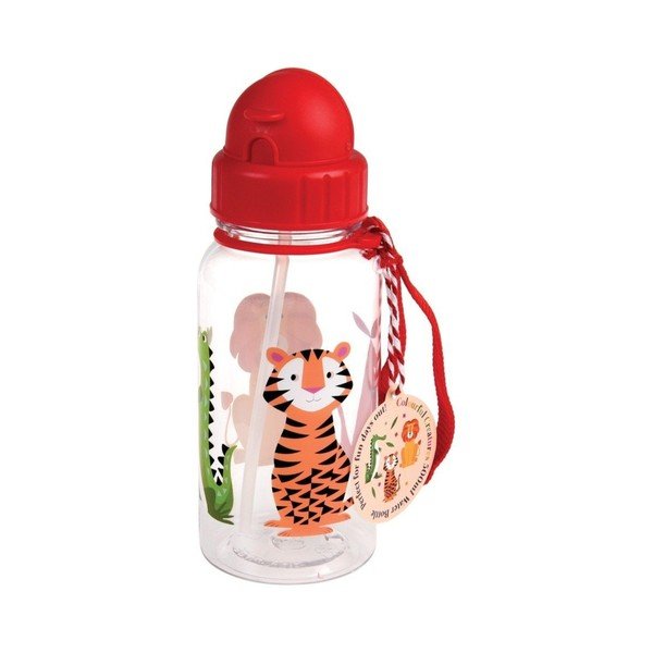 Czerwona butelka dla dzieci z tritanu 500 ml Colourful Creatures – Rex London