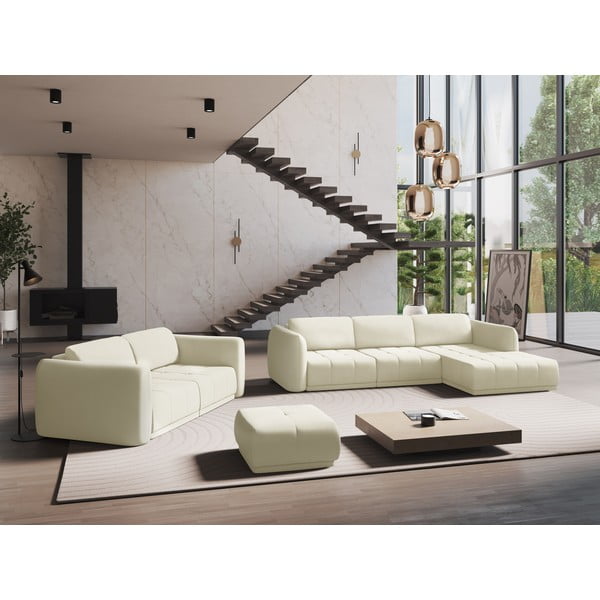 Biała sofa 210 cm Hoku – Makamii-image-1