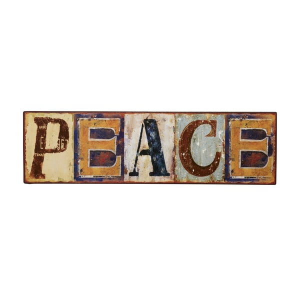 Tablica Peace, 43x12 cm