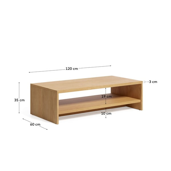 Solik w dekorze dębu 60x120 cm Abilen – Kave Home-image-3