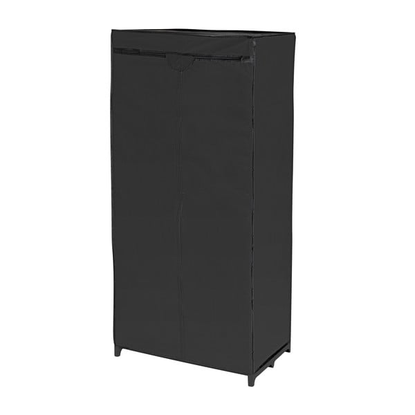 Czarna szafka materiałowa Wenko, 160x50x75 cm-image-1