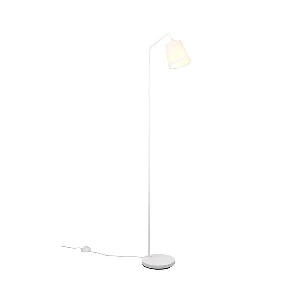 Biała lampa stojąca z tekstylnym kloszem (wys. 148 cm) Buddy – Reality-image-2