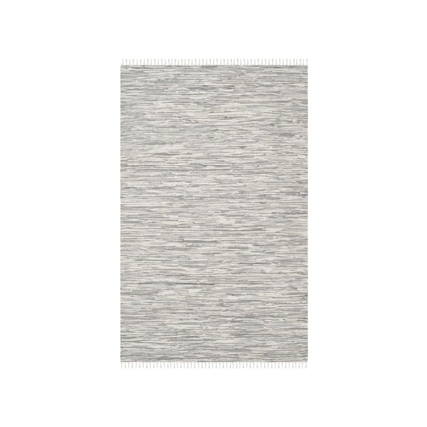 Bawełniany dywan w srebrnym kolorze Safavieh Cabrera, 182x121 cm