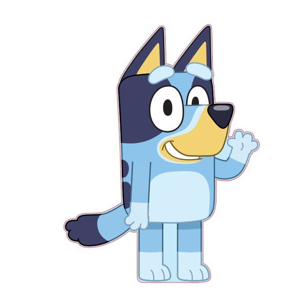 Polarowa poduszka dziecięca 25x33 cm Bluey – Jerry Fabrics