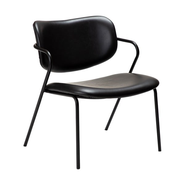 Czarny fotel z imitacji skóry Zed – DAN-FORM Denmark