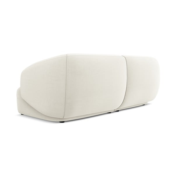 Biała aksamitna sofa 232 cm Moana – Makamii-image-1