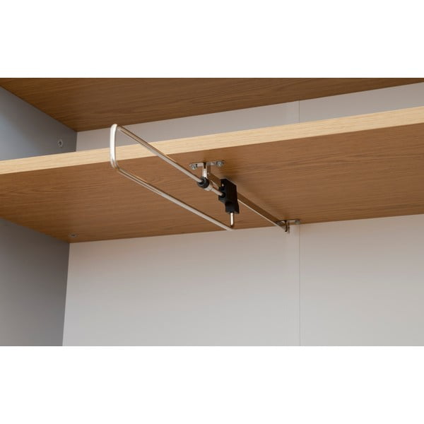 Szara szafa z nogami z drewna dębowego Tenzo Dot-image-1