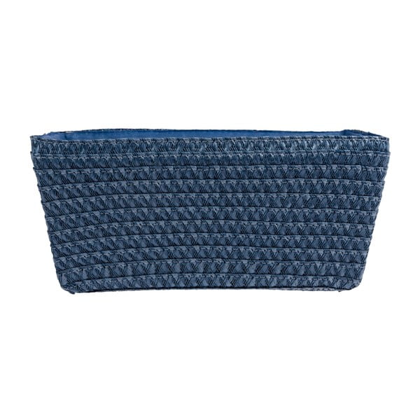 Niebieski koszyk Wenko Bamboo Chromo, szer. 28 cm-image-2