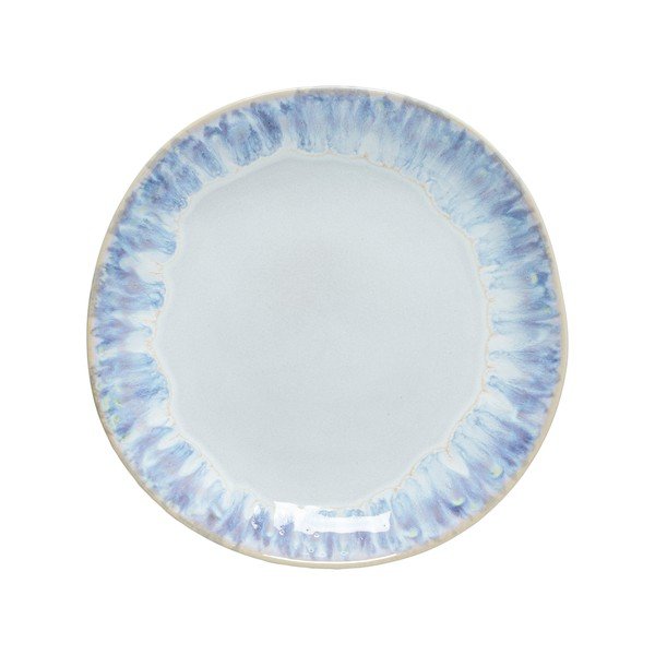 Biały/niebieski kamionkowy talerz deserowy ø 22 cm Brisa – Costa Nova