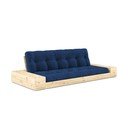 Niebieska sztruksowa rozkładana sofa 244 cm Base – Karup Design