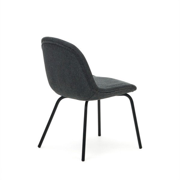 Ciemnoszare krzesła zestaw 4 szt. Aimin – Kave Home-image-3