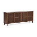 Ciemnobrązowa komoda w dekorze orzecha 181x71,5x42,5 cm Beyla – Kave Home
