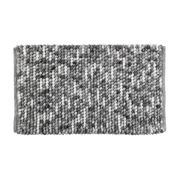 Szary dywanik łazienkowy Wenko Smooth Grey, 90x60 cm-image-1
