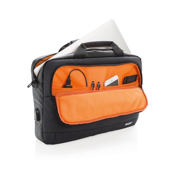 Czarna torba na notebook XD Design 15'' Swiss Peak, 8 l-image-1