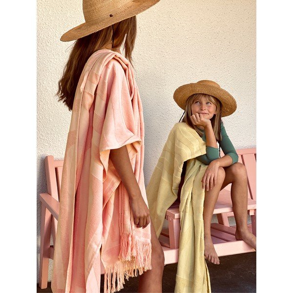 Różowy bawełniany ręcznik plażowy Sunnylife Luxe, 160x90 cm-image-3