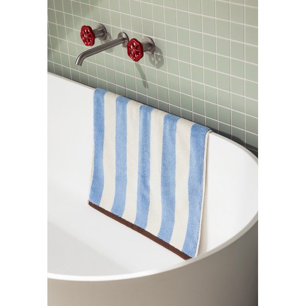 Niebieski tekstylny dywanik łazienkowy 50x80 cm Gobo – noo.ma-image-1