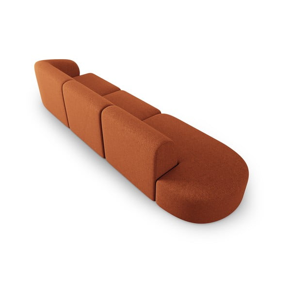 Pomarańczowa sofa 302 cm Shane – Micadoni Home-image-3