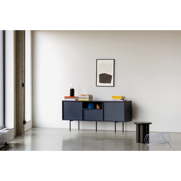 Ciemnoniebieska szafka pod TV 180x79x50 cm Bau – noo.ma-image-1