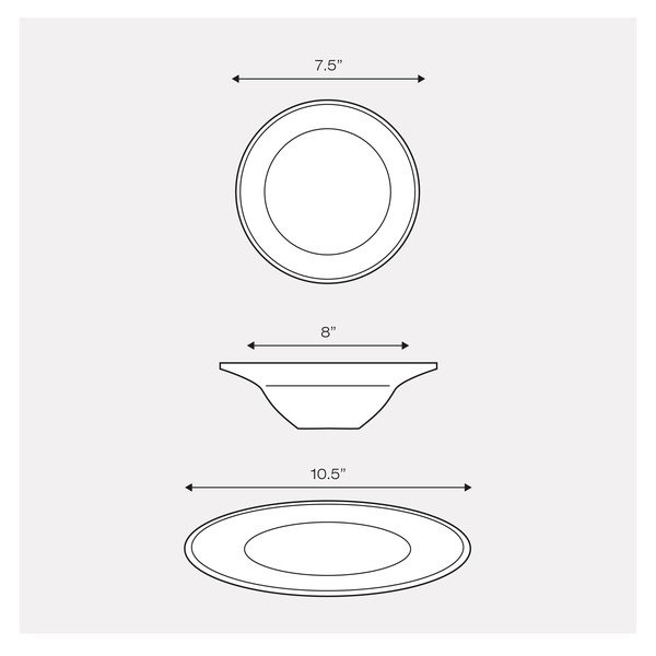 Porcelanowy zestaw Indigo Poppy, 12 szt.-image-1