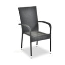 Czarne plastikowe krzesła ogrodowe zestaw 2 szt. Paris – Bonami Essentials