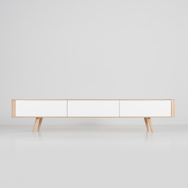 Dębowa szafka pod TV Gazzda Ena, 225 x 42 x 45 cm-image-3