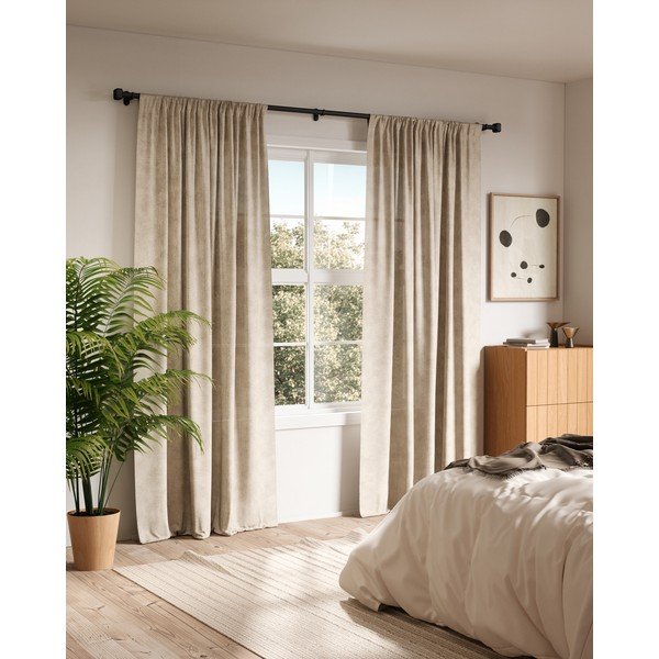 Stalowy regulowany karnisz w kolorze matowej czerni 107 - 305 cm Geo – Umbra-image-2