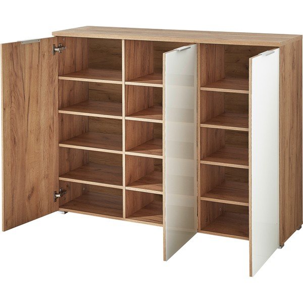 Biała szafka na buty w dekorze dębu Telde – Germania-image-3