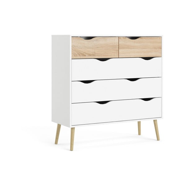 Biała komoda Tvilum Oslo, 99 x 101 cm-image-2