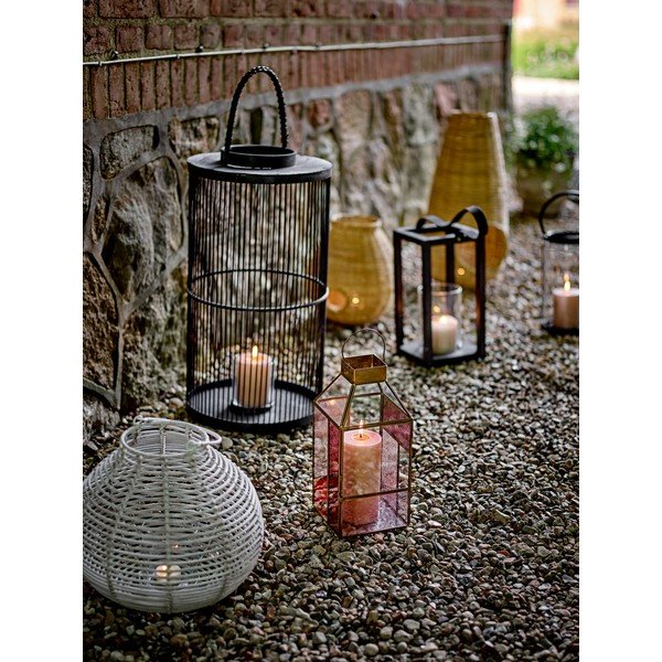 Szklany lampion (wysokość 34 cm) Drew – Bloomingville-image-1