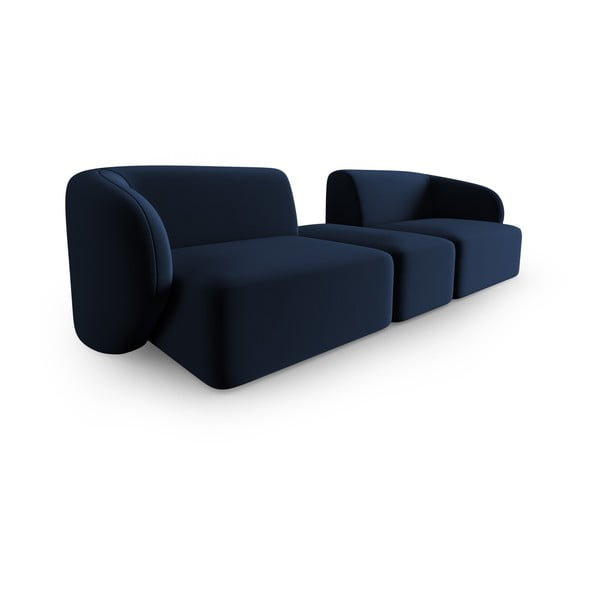 Niebieska aksamitna sofa 246 cm Paolo – Milo Casa-image-2
