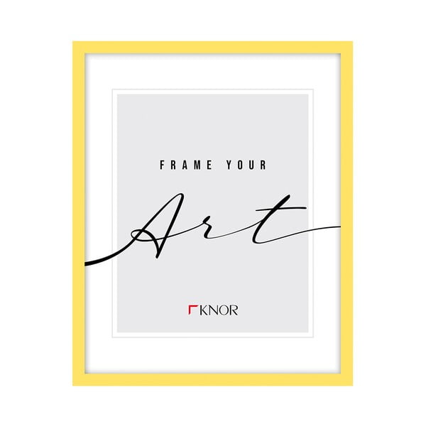 Żółta ramka stojąca/ścienna 12x17 cm – knor-image-1