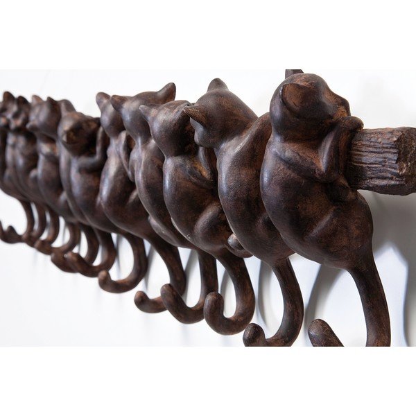 Brązowy wieszak wiszący Kare Design Cats-image-4