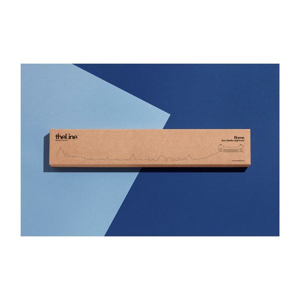 Czarna dekoracja ścienna z zarysem miasta The Line Rome-image-3