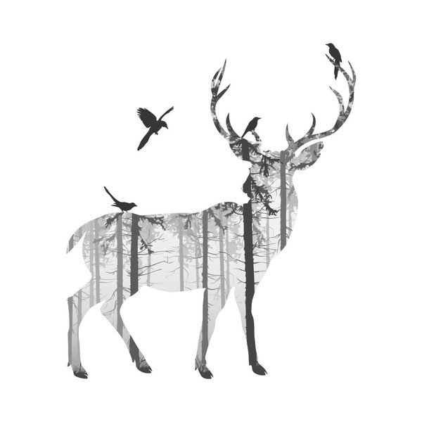 Naklejka Fanastick Cerf Des Bois-image-2