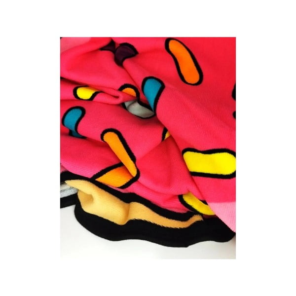 Różowy ręcznik plażowy dla dzieci ø 150 cm Donut – JAHU collections-image-2