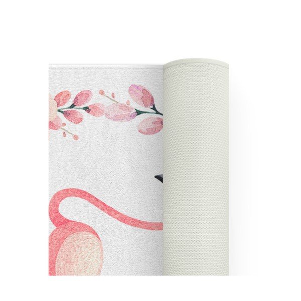 Dywan dziecięcy OYO Kids Flower Ring Flamingo, 100x140 cm-image-1