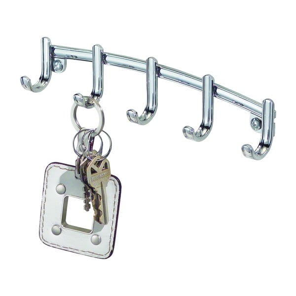 Metalowy wieszak na klucze iDesign York Lyra, 21,5x4,6 cm