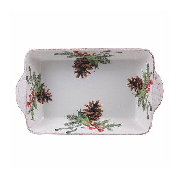 Ceramiczne świąteczne naczynie do zapiekania Villa d'Este Ortisei, 24x40 cm