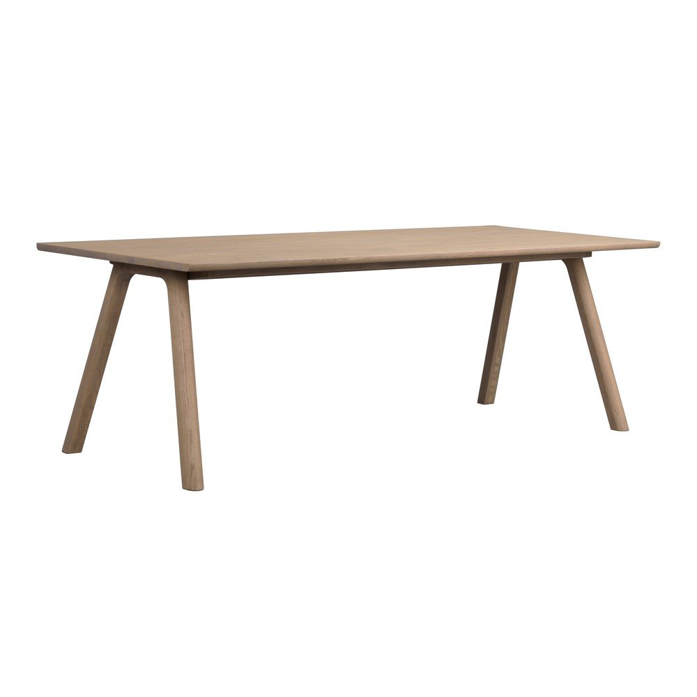 Rozkładany stół z litego drewna dębowego 95x220 cm Clapperton – Rowico