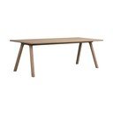 Rozkładany stół z litego drewna dębowego 95x220 cm Clapperton – Rowico