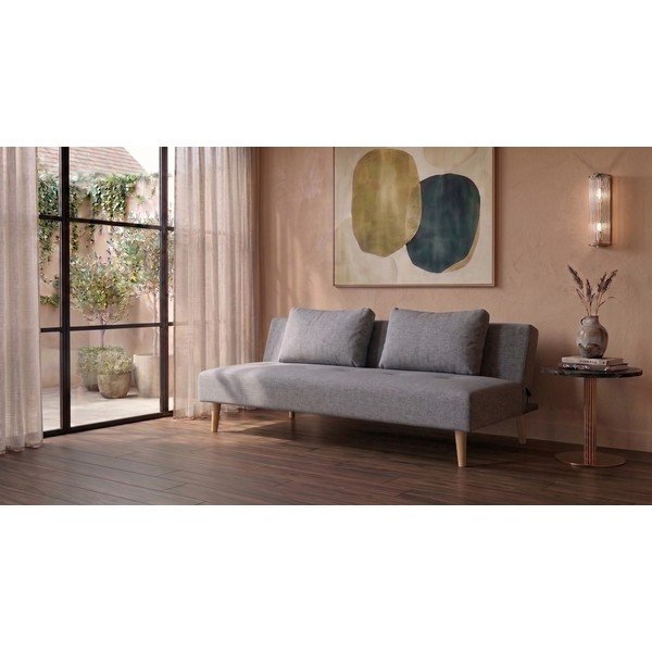 Jasnoszara sofa rozkładana Bonami Essentials Matylda-image-1